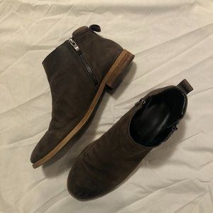 Franco Sarto Suede Ankle Booties